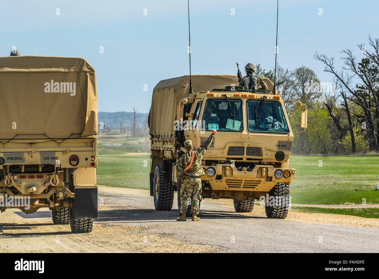 U.S. Army Reserve Troop List Unit Soldiers’ vehicle leaves the range