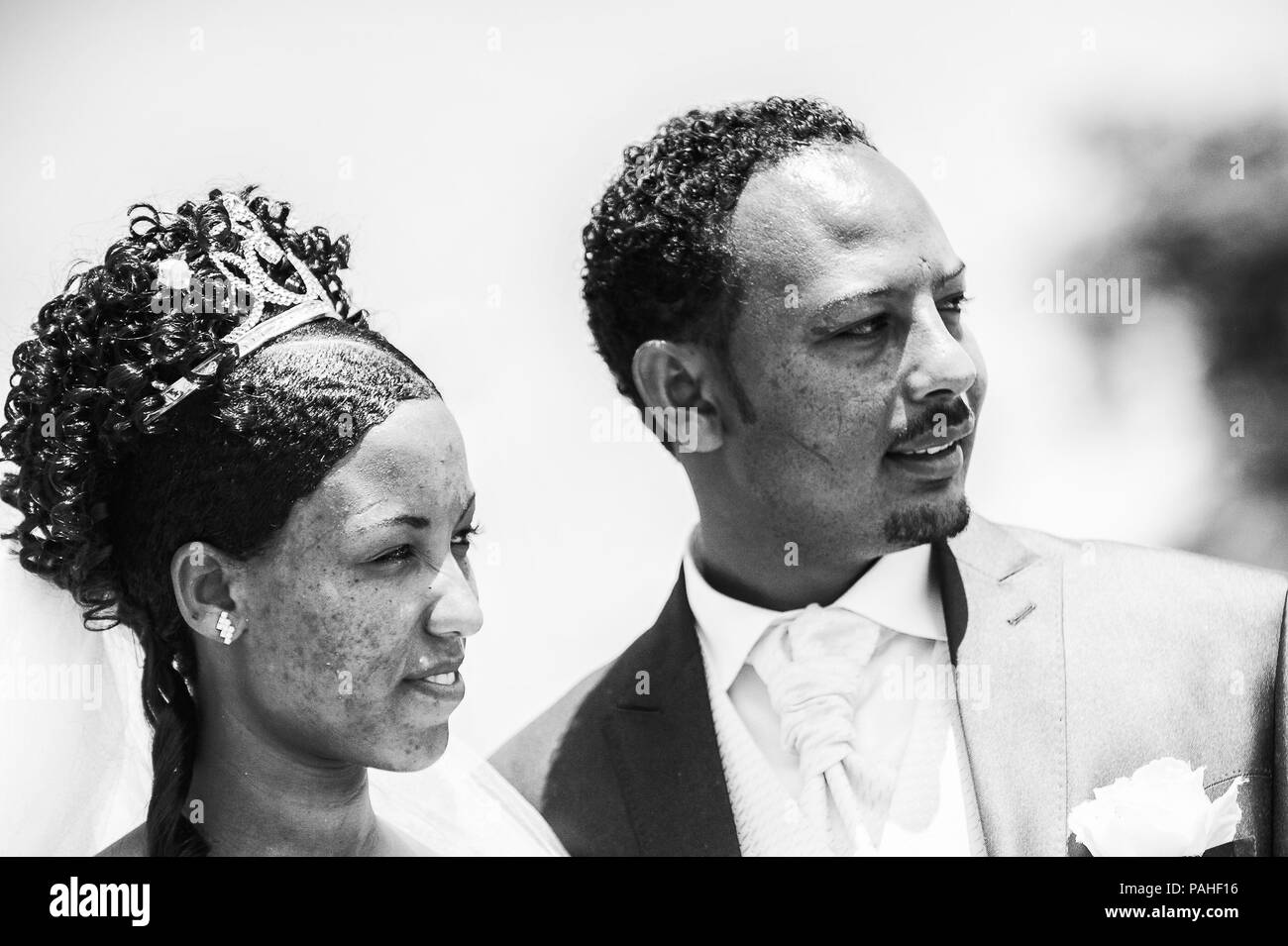 Aksum Ethiopia September 24 2011 Unidentified Ethiopian Bride