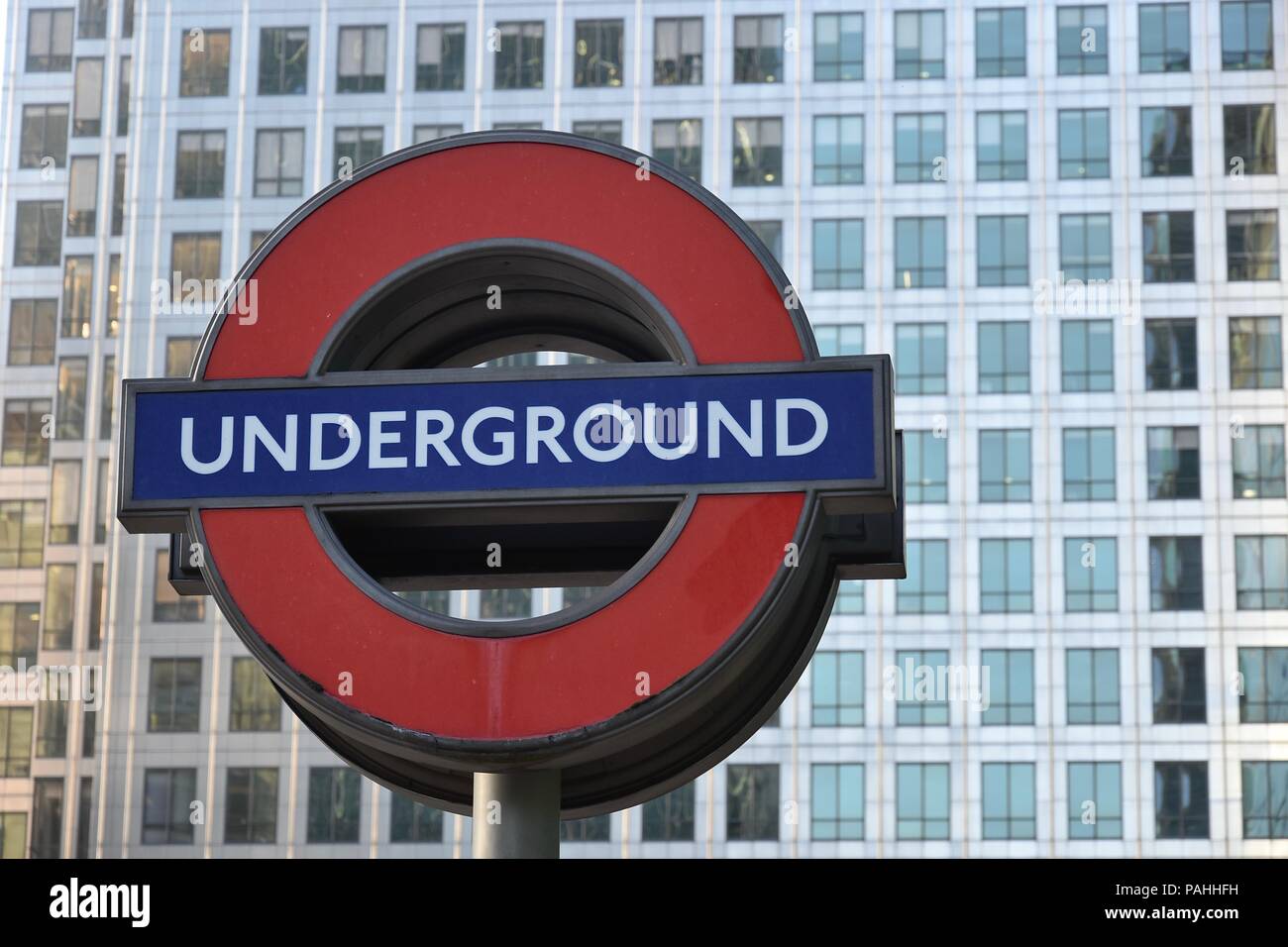 An iconic London Underground roundel station sign, London, United Kingdom Stock Photo Alamy