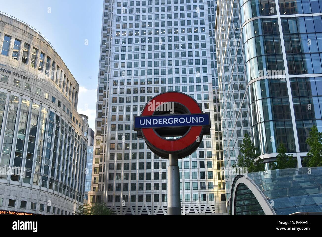 An iconic London Underground roundel station sign, London, United Kingdom Stock Photo Alamy