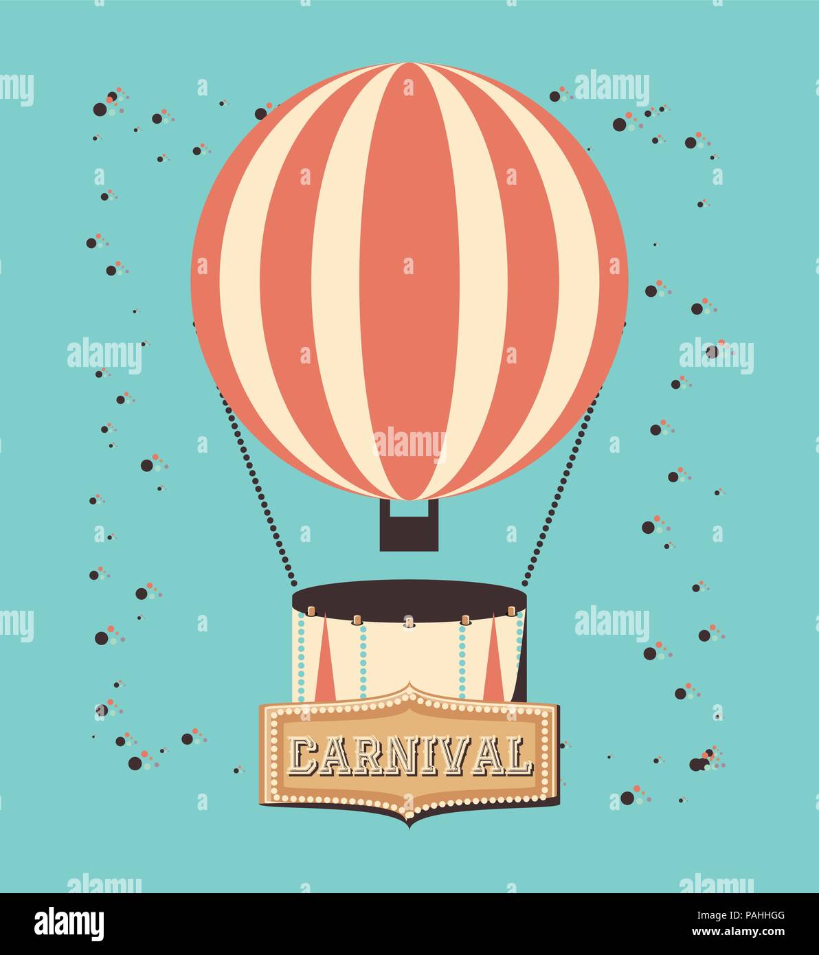 carnival balloon air hot vector illustration design Stock Vector Image ...