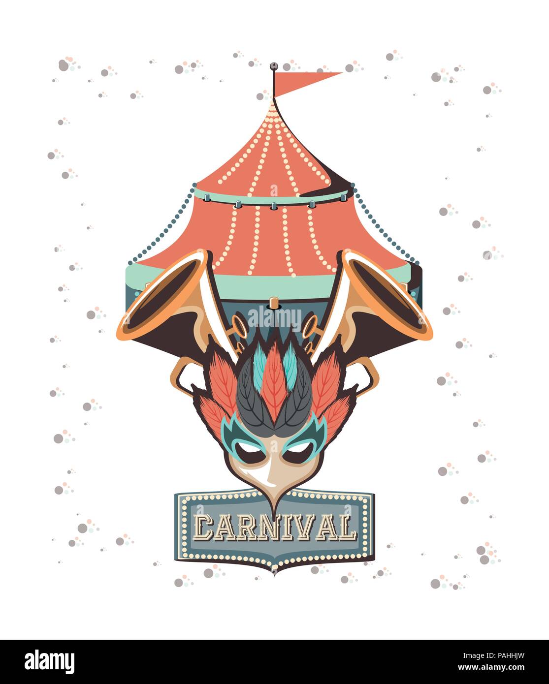 carnival circus tent icon vector illustration design Stock Vector Image ...