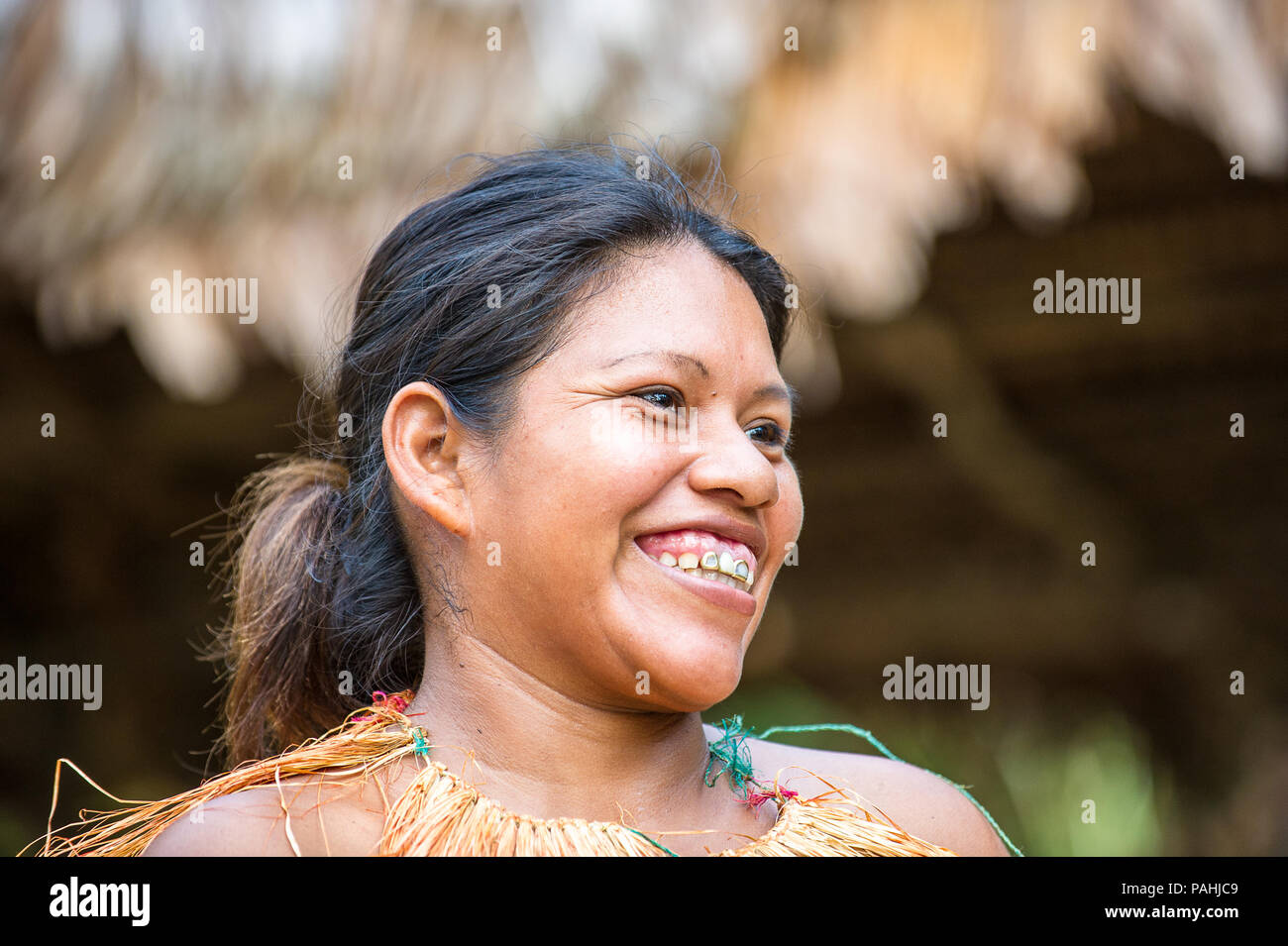AMAZONIA, PERU NOV 10, 2010 Unidentified Amazonian indigenous