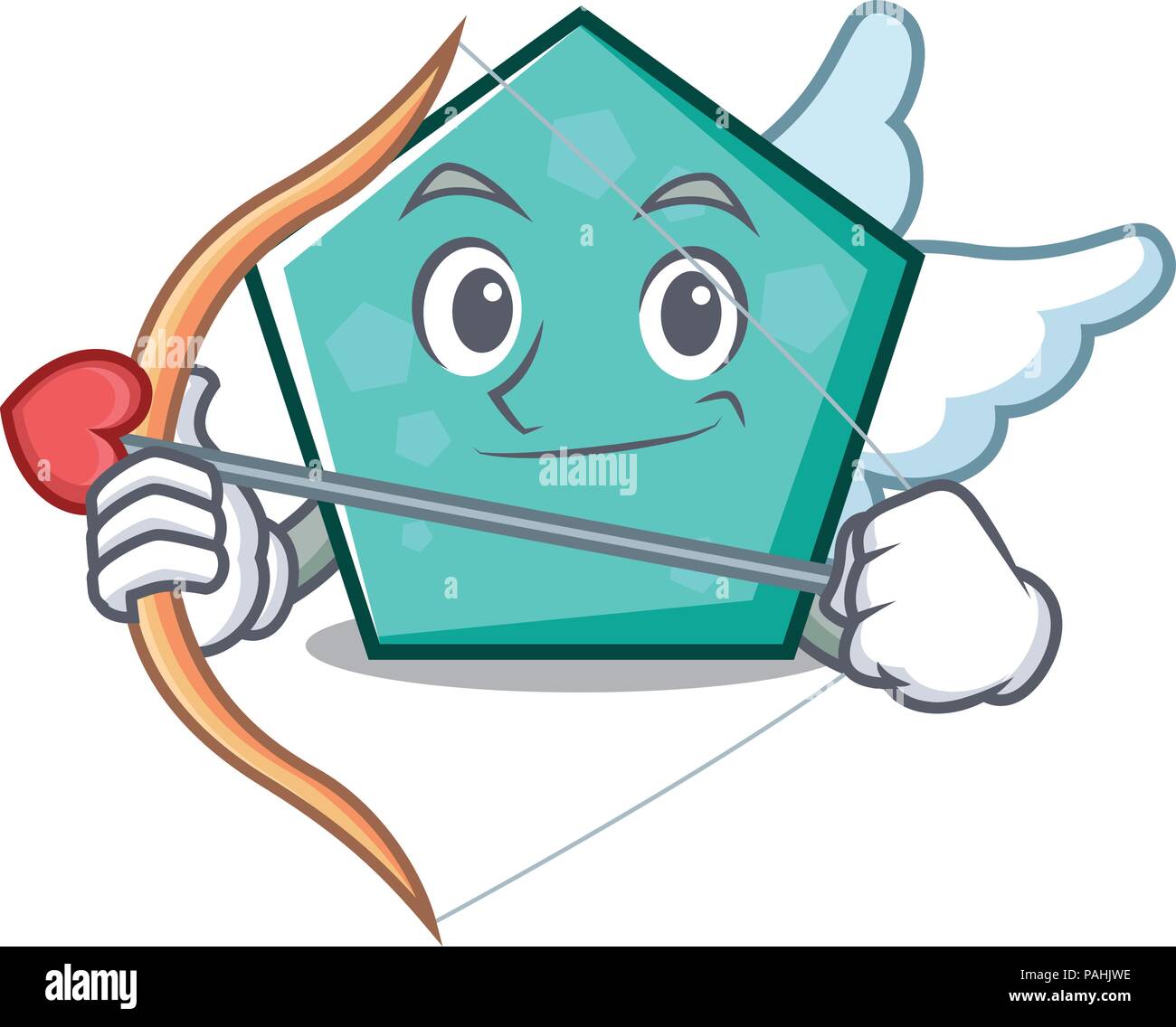 Cupid pentagon character cartoon style Stock Vector Image & Art - Alamy