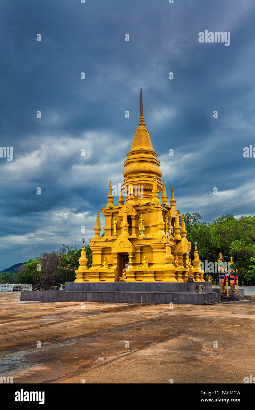 Laem Sor Pagoda on the island of Koh Samui in Thailand. Stock Photo