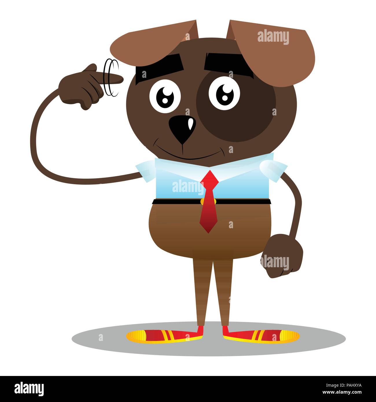 Crazy puppy Stock Vector Images - Alamy