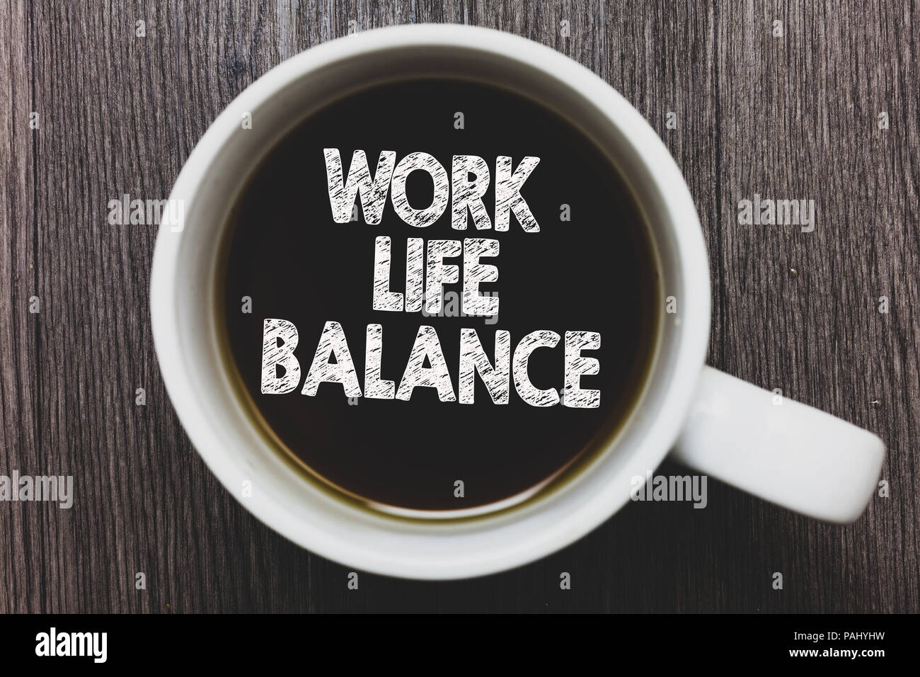 Word writing text Work Life Balance. Business concept for Division of ...