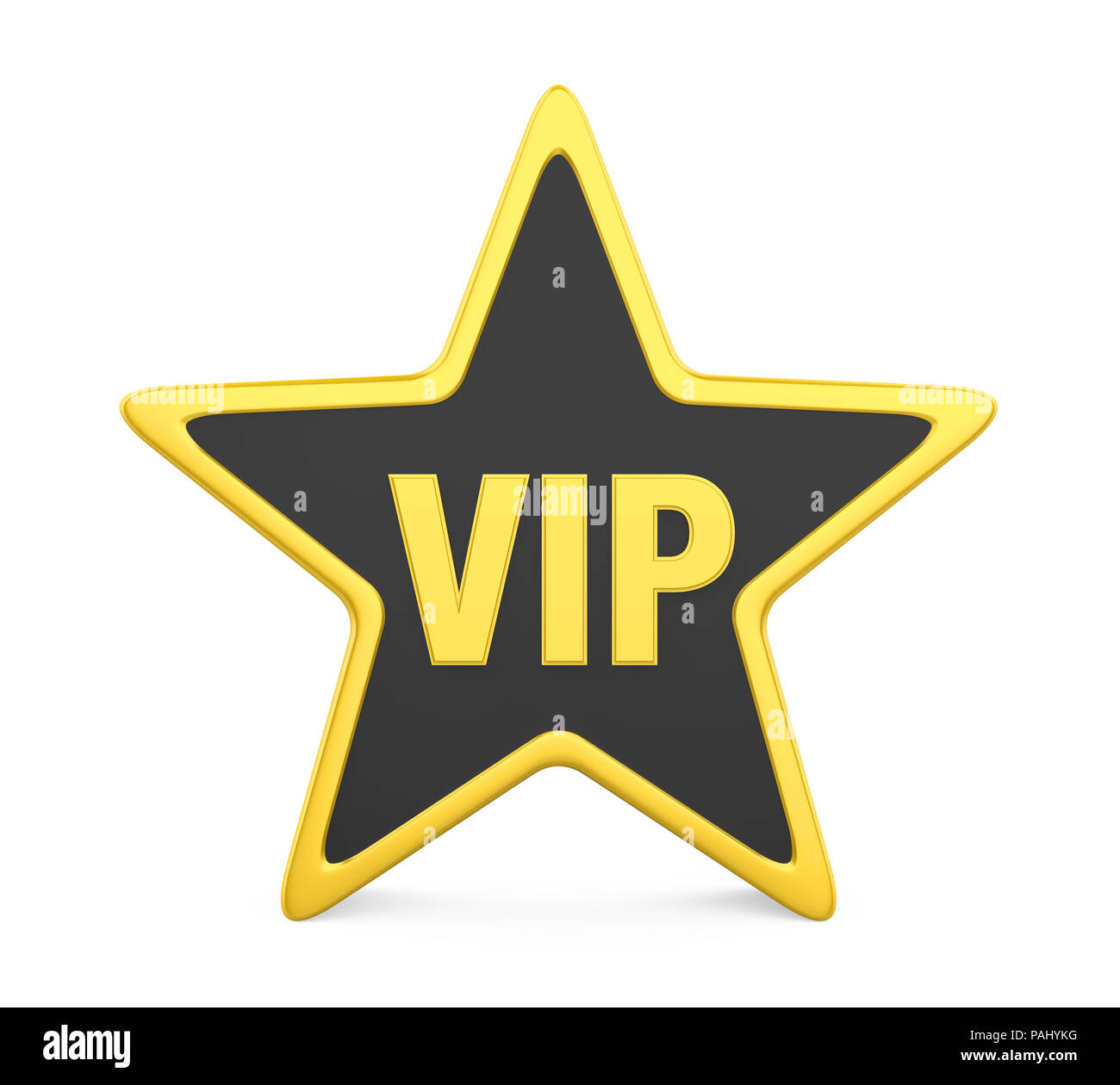 Star Cutouts Cut Out of VIP Sign 