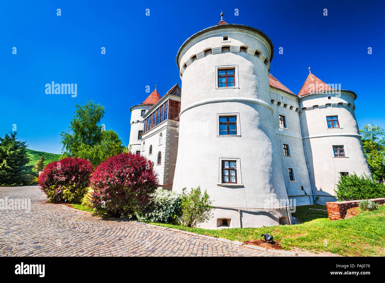 Bethlen Castle, Cetatea de Balta. Medieval fortification in Transylvania, Romania, Europe. Stock Photo