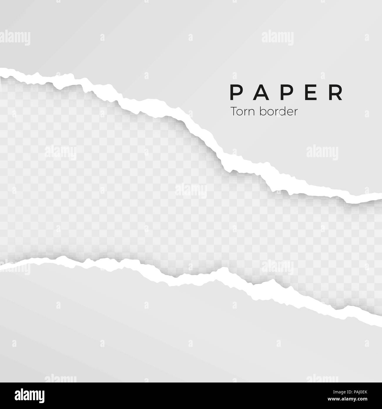 Torn paper sheet. Torn paper edge. Paper texture. Rough broken border of  paper stripe. Vector illustration isolated on transparent background Stock  Vector Image & Art - Alamy