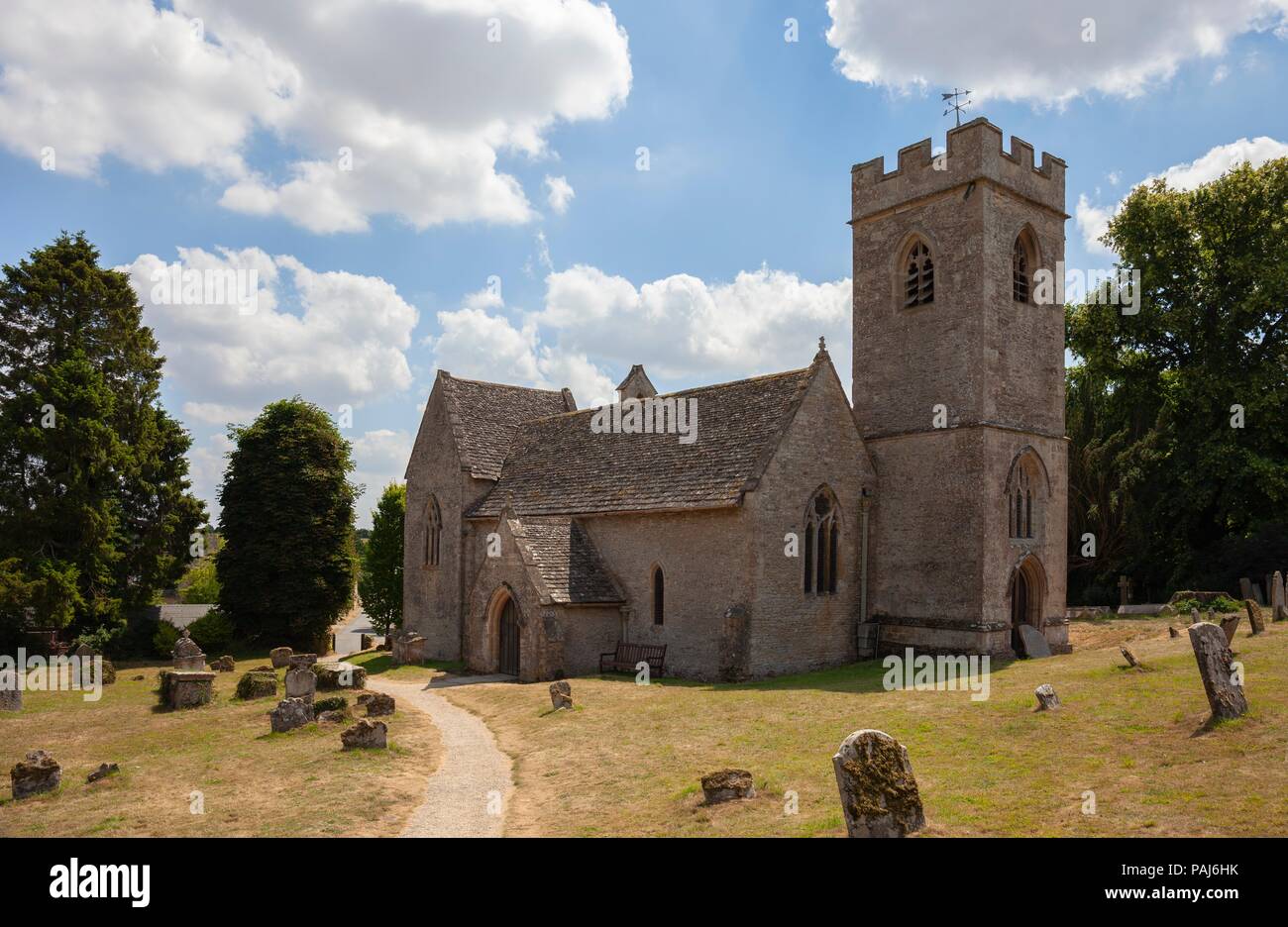 Asthall church, Oxfordshire, England Stock Photo