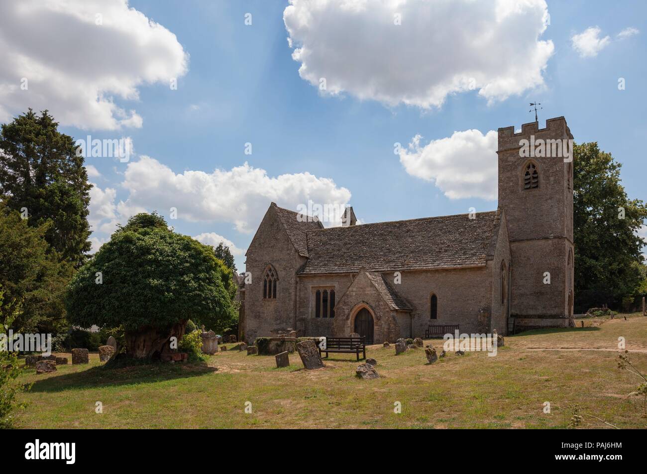 Asthall church, Oxfordshire, England Stock Photo