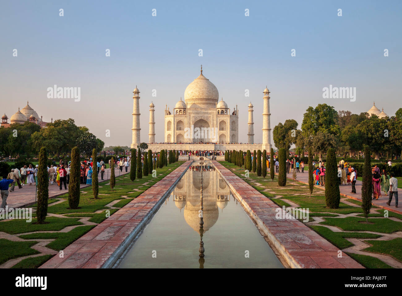 The Taj Mahal on the Moslem Religious Day, Agra, India Stock Photo