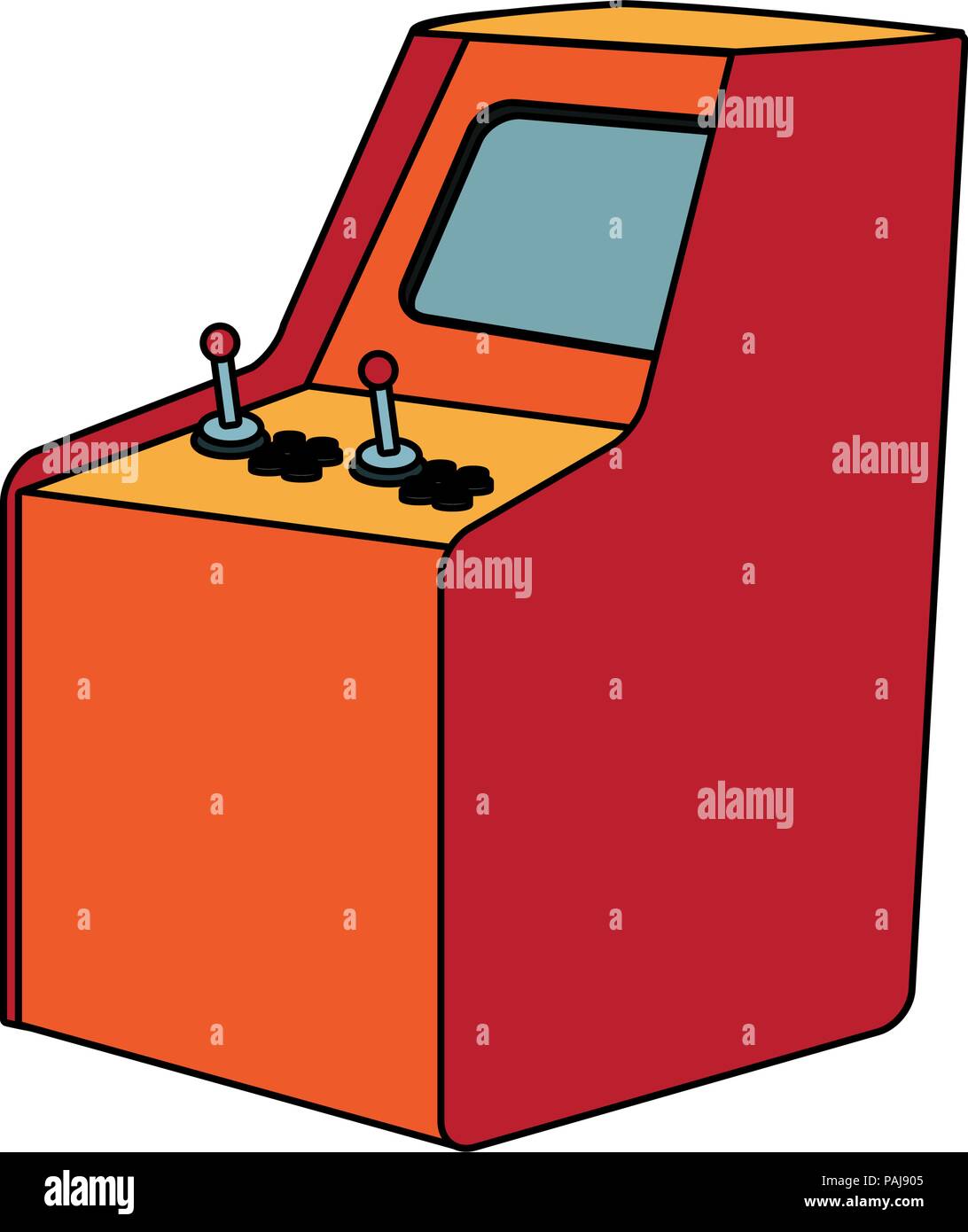 Retro arcade videogame vector illustration graphic design Stock Vector ...