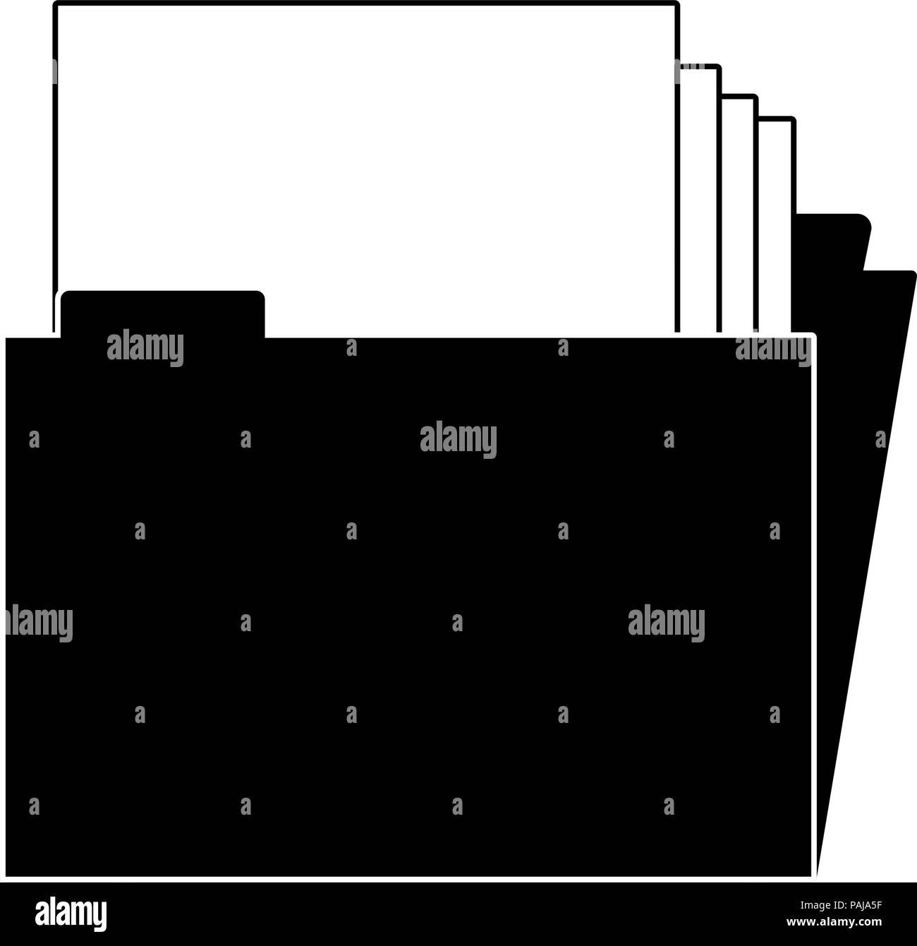 Folder with documents vector illustration graphic design Stock Vector ...
