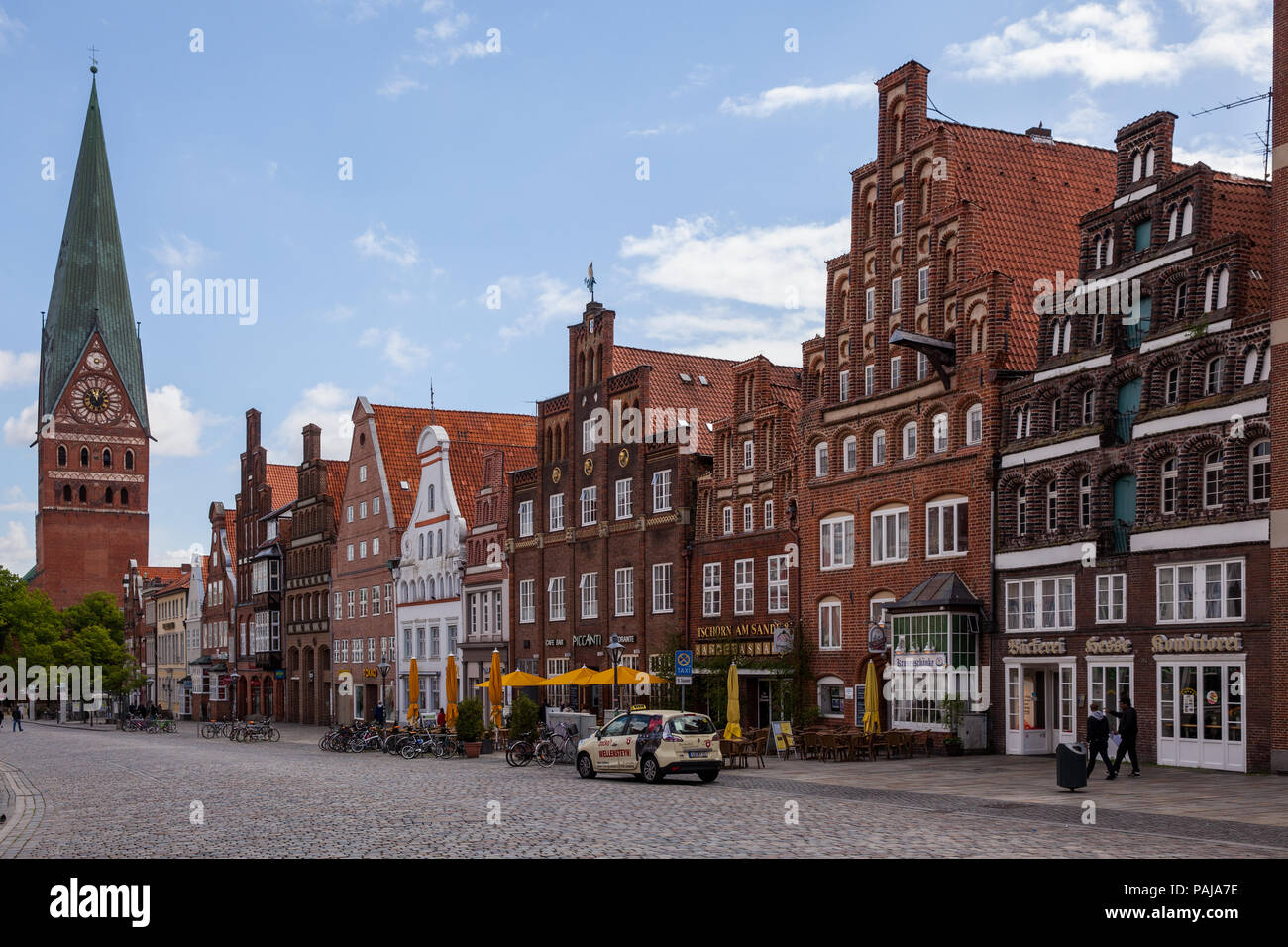 In der Altstadt von Lüneburg Stock Photo