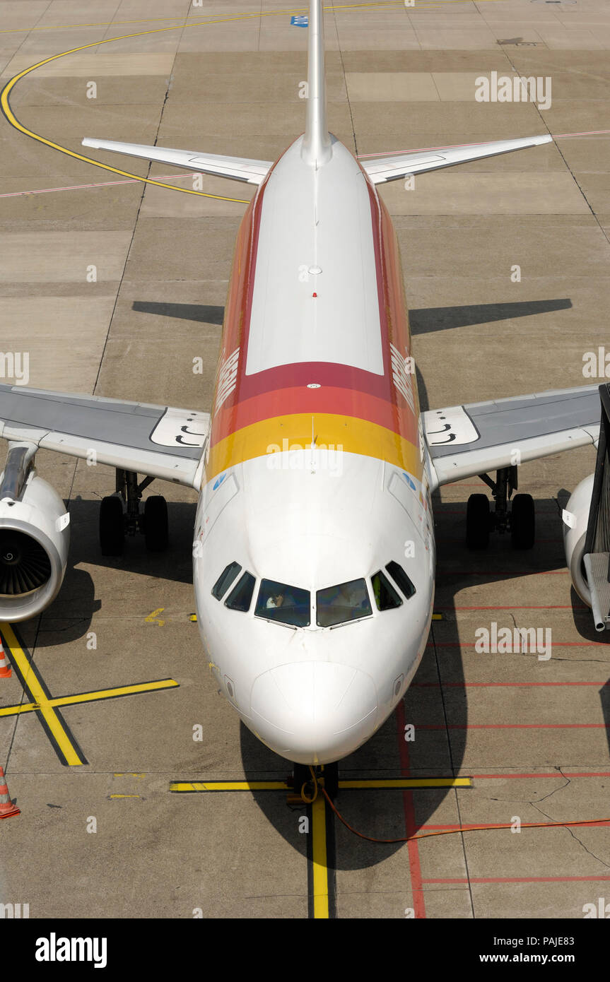 Iberia Airbus A320-200 parked Stock Photo