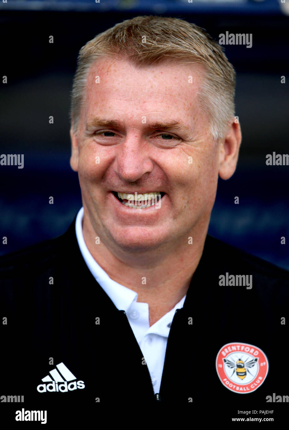 Brentford manager Dean Smith Stock Photo