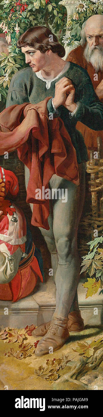 Maclise  Daniel - the Wrestling Scene from 'as You like It' 2 (Detail) Stock Photo