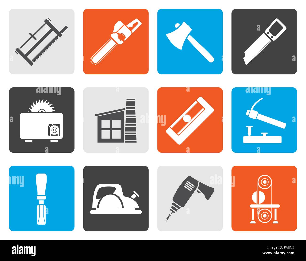 Sawmill site Stock Vector Images - Alamy