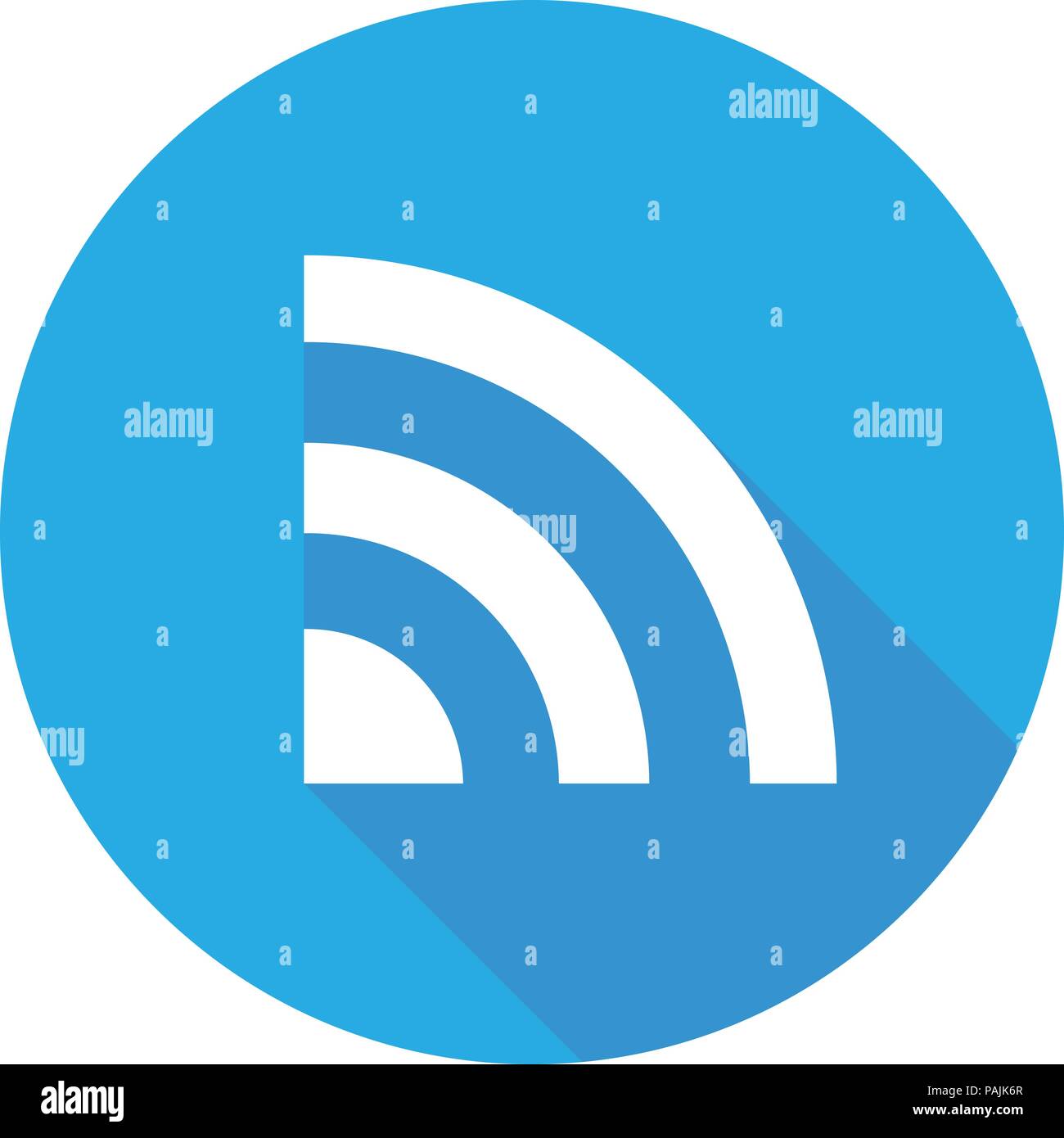 Wifi icon vector Flat network sign or symbol. Stock Vector