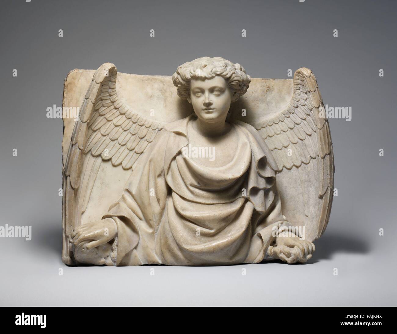 Relief with Half Figure of an Angel. Culture North Italian. Dimensions 19 25 5 8 8 1 8 in. 190 lb. 48.3 65.1 20.6 cm 86.2 kg Date ca. 1430 35