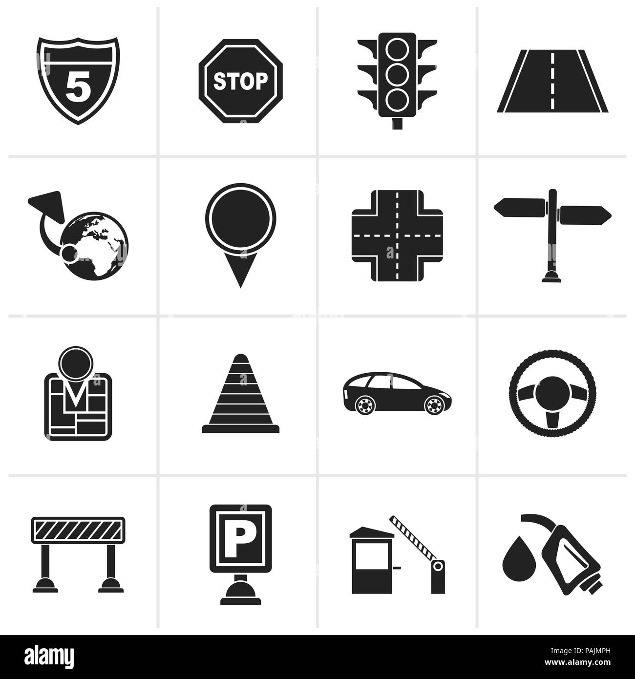 Highway marker Black and White Stock Photos & Images - Alamy