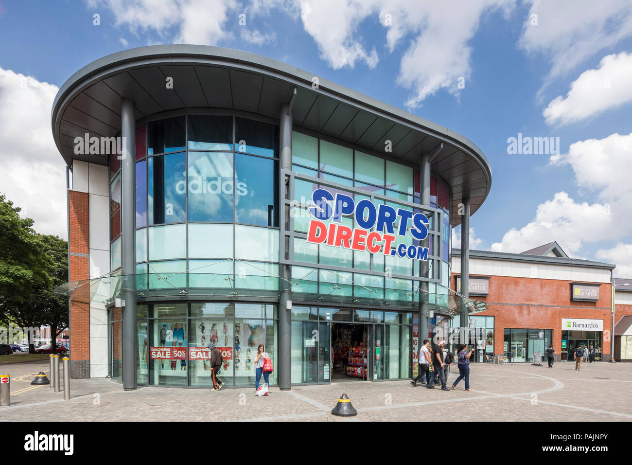 Sports Direct high street store, Worcester,  England, UK Stock Photo
