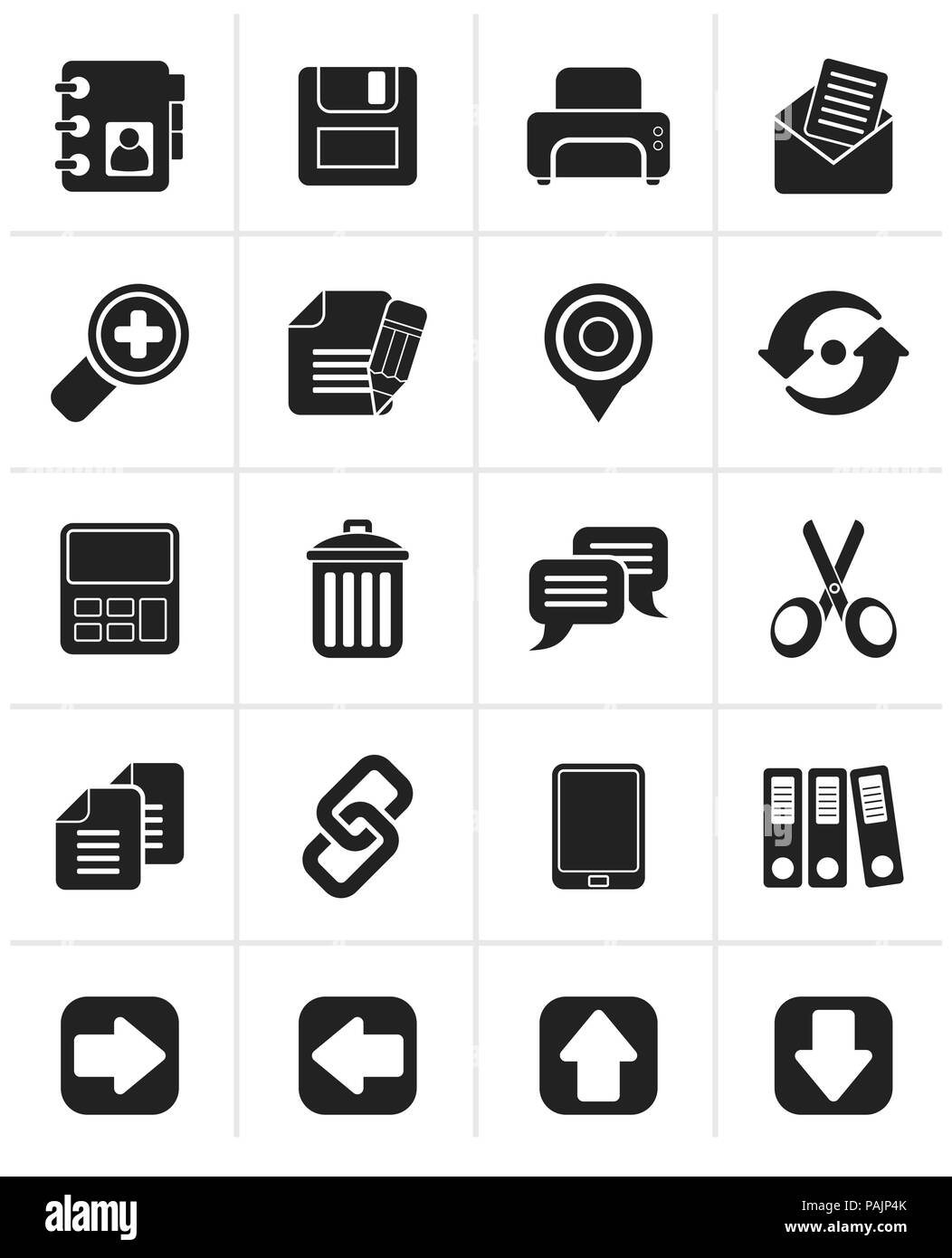 Cut copy paste icons hi-res stock photography and images - Alamy