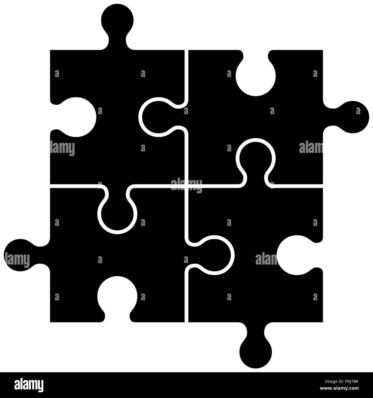 Set of puzzle pieces Stock Vector Image & Art - Alamy