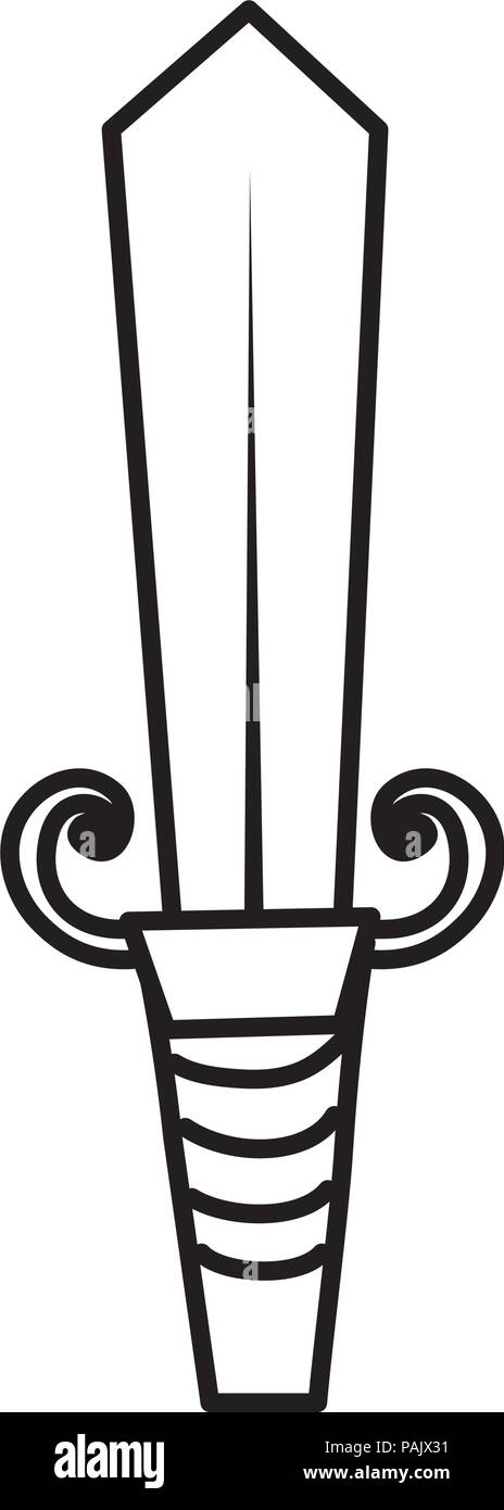line metal blade weapon medieval object Stock Vector Image & Art - Alamy
