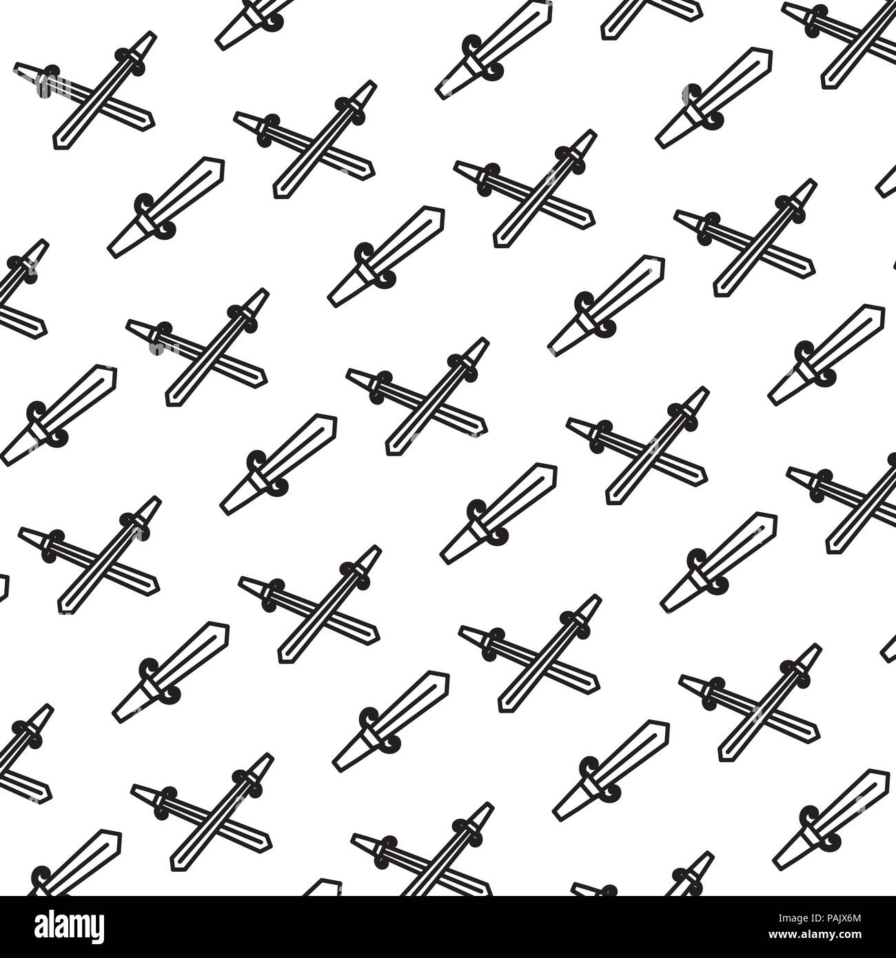 line swords medieval weapon design background Stock Vector Image & Art ...