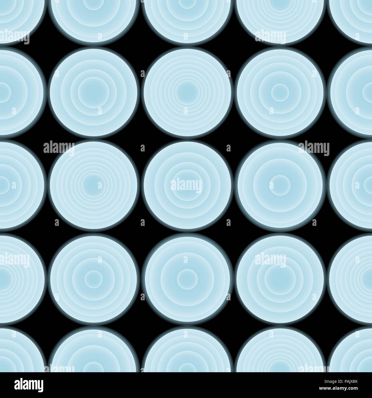 Seamless vector gradient rounds pattern blue on black Stock Vector ...