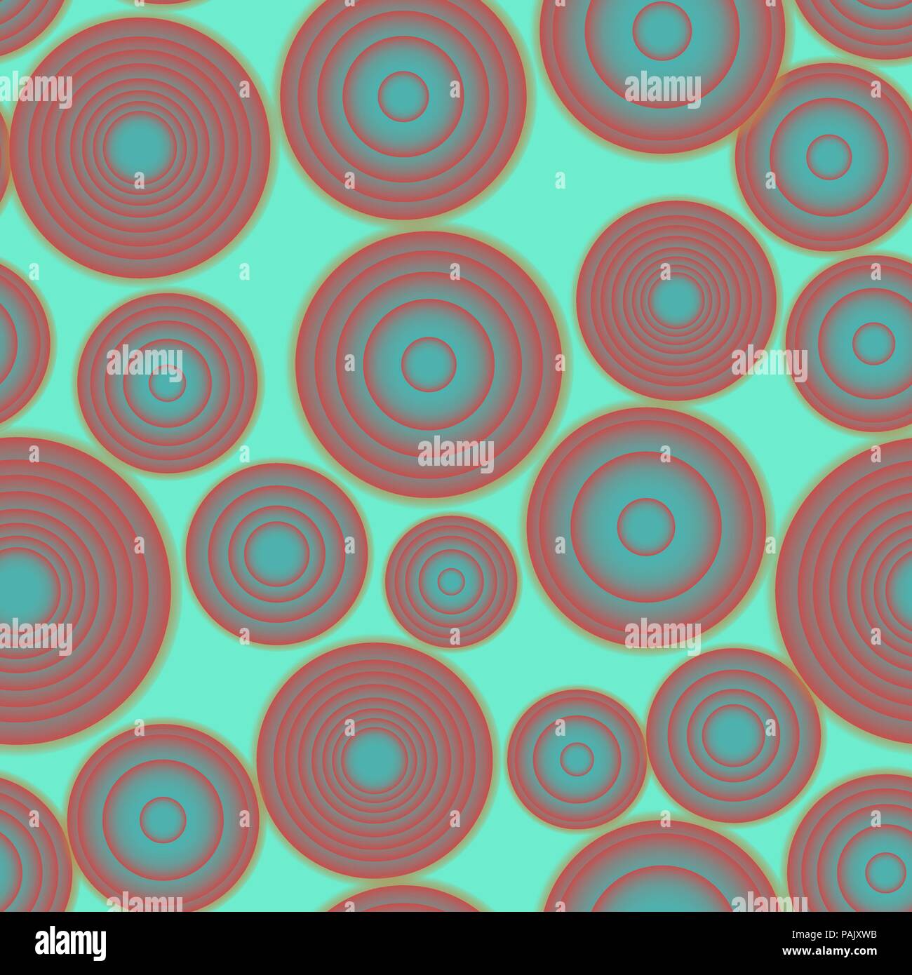 Seamless vector gradient rounds yellow pattern Stock Vector
