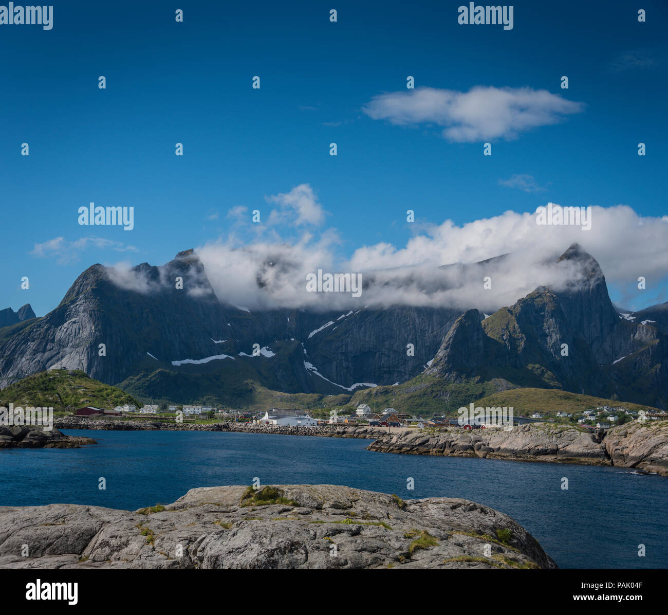 Hamnoy, Lofoten Islands, Norway. Stock Photo
