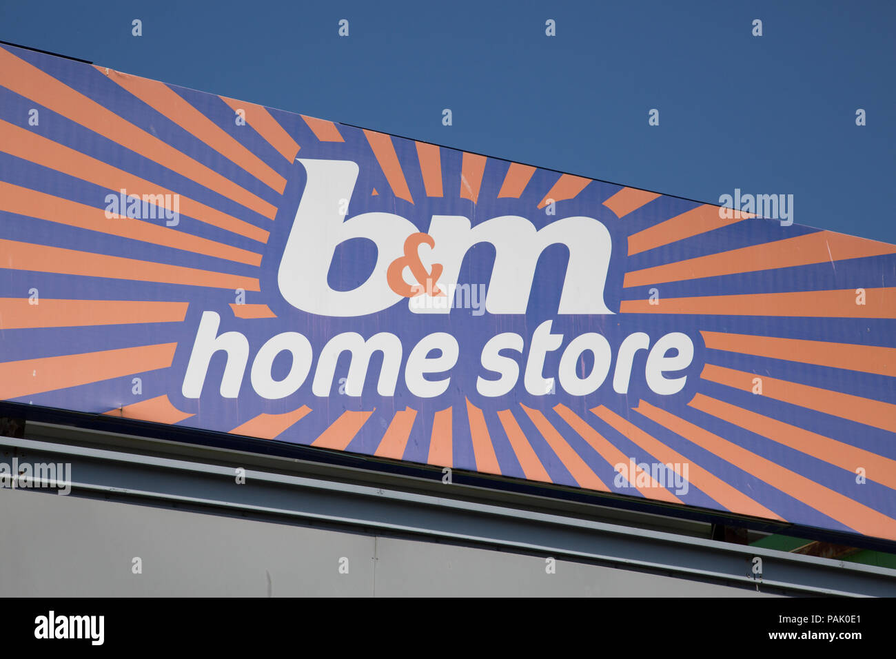 B&M Home store, Holyhead, Anglesey Stock Photo