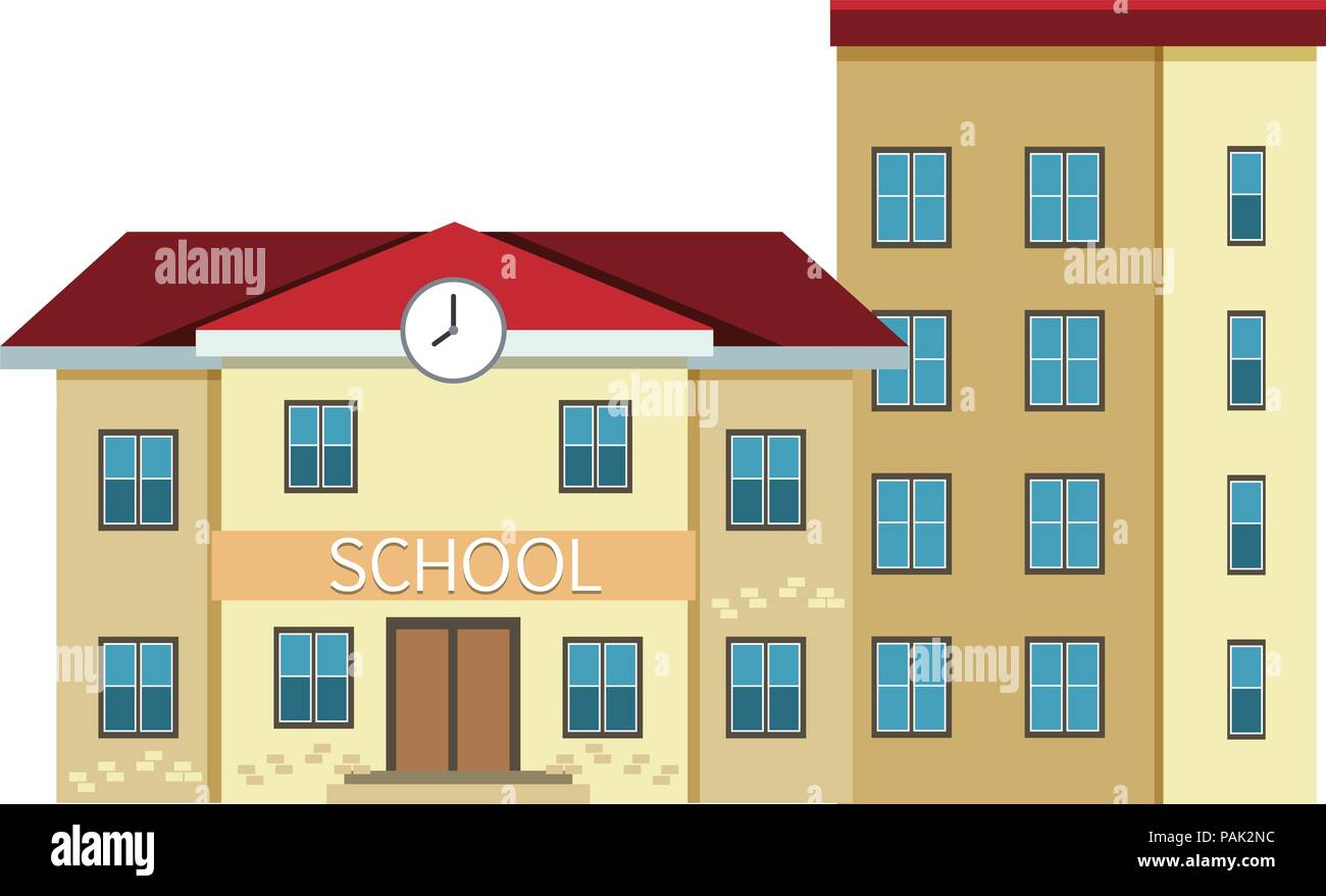 School Building Cartoon Vector Graphic Stock Photos & School Building ...