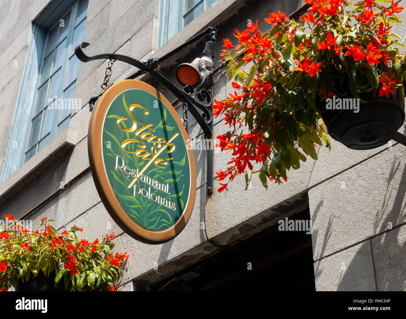 The Depanneur Cafe on rue Saint-Paul Ouest in Montreal Old Town Stock Photo