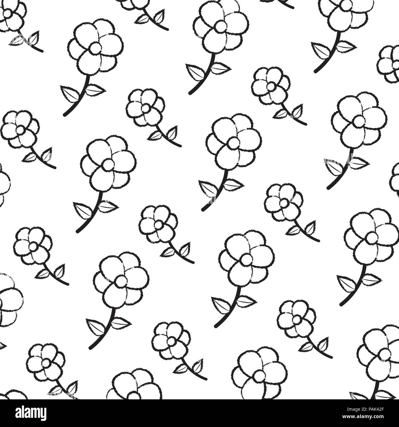 grunge exotic flower plant leaves background Stock Vector Image & Art ...