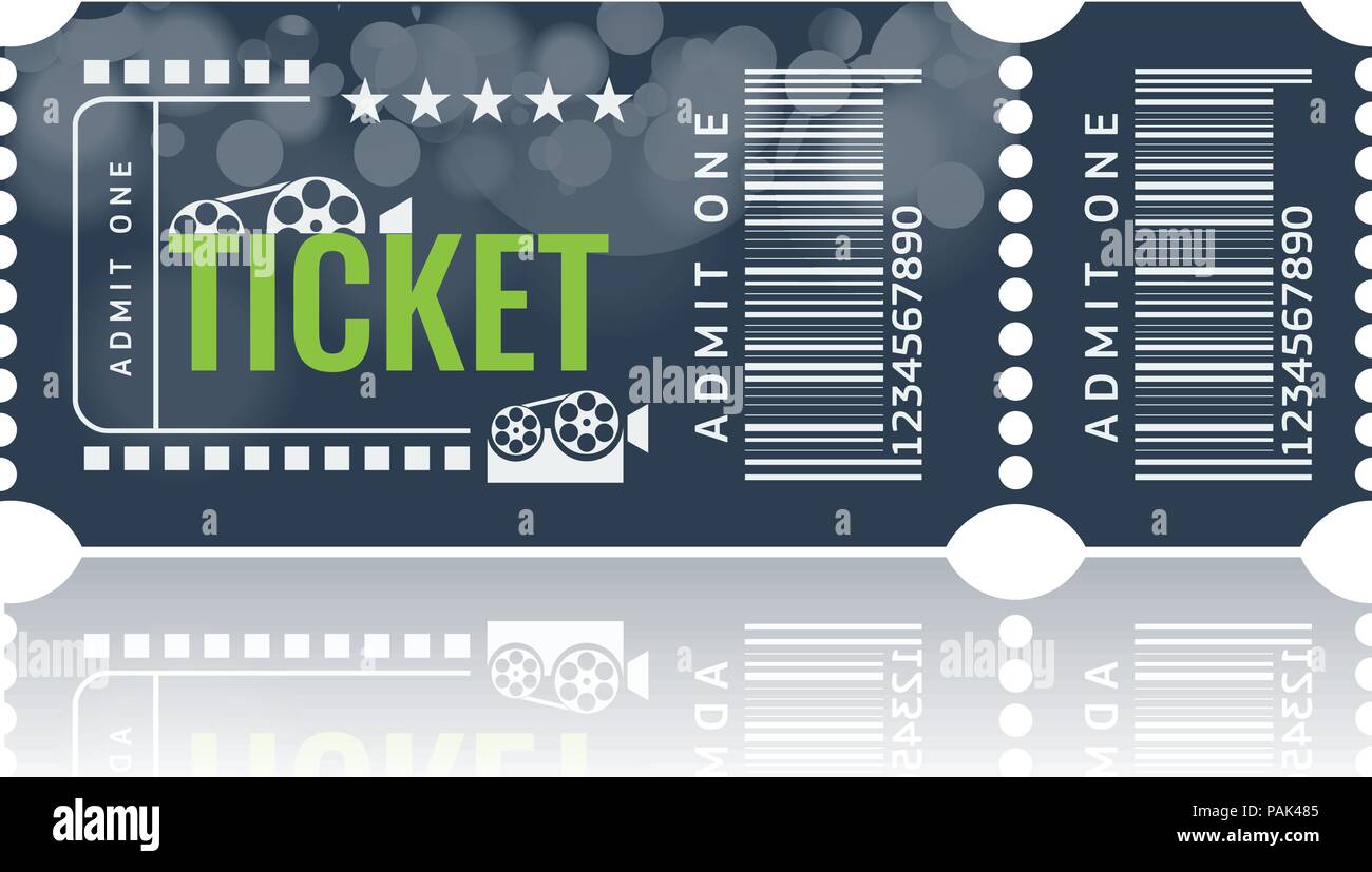 cinema ticket sample template design trendy vector stock vector art ticket sample template