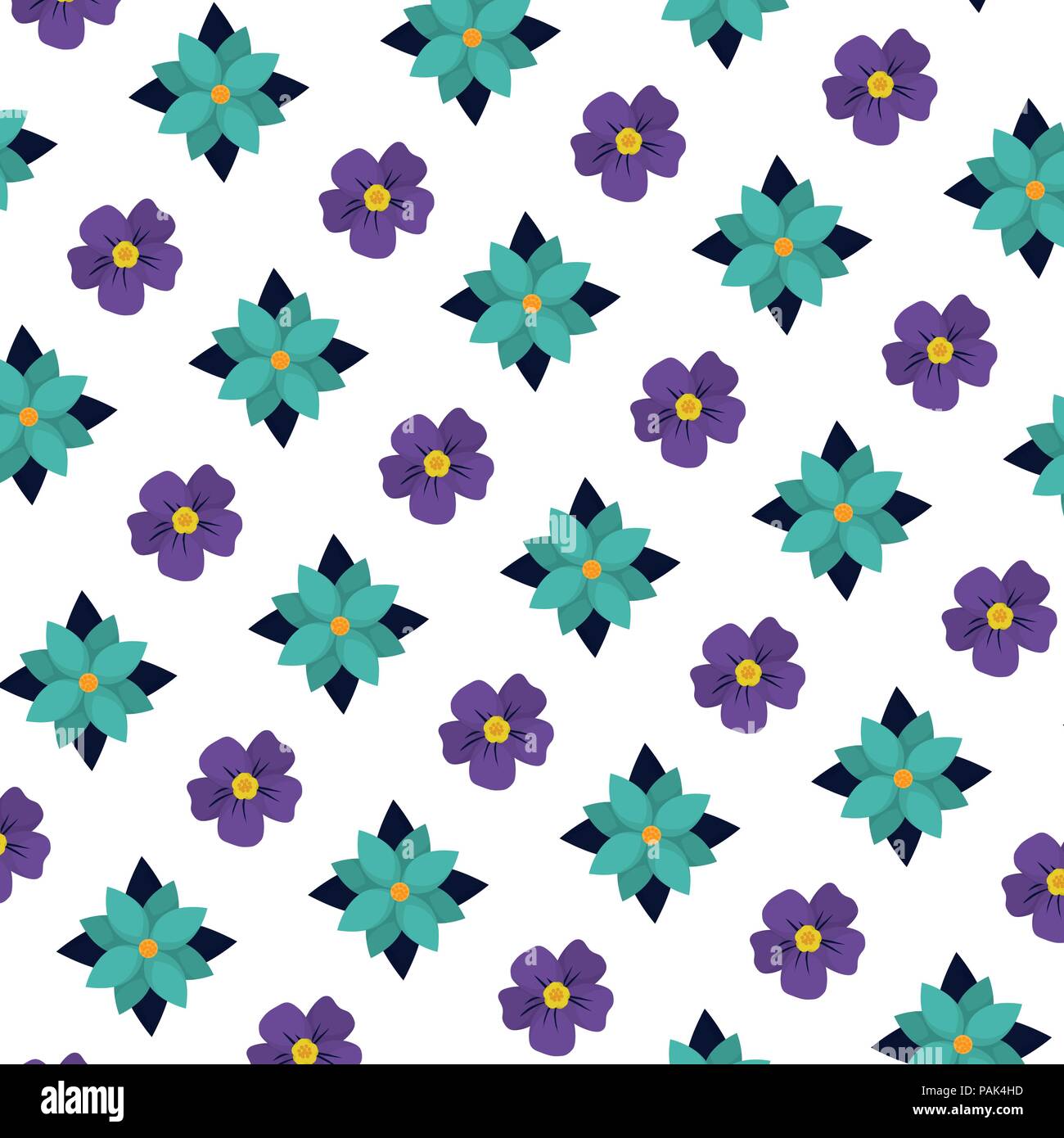 Vector Lower Print cute tropical flower with petals background Stock Vector Image & Art ...