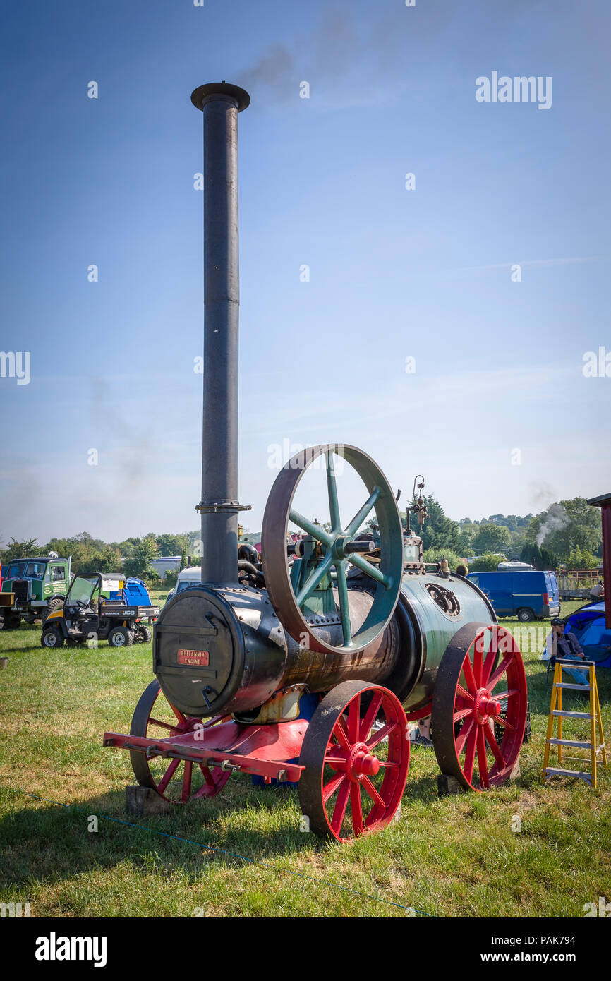 A stationary steam engine built by Marshall in 1897 on show at