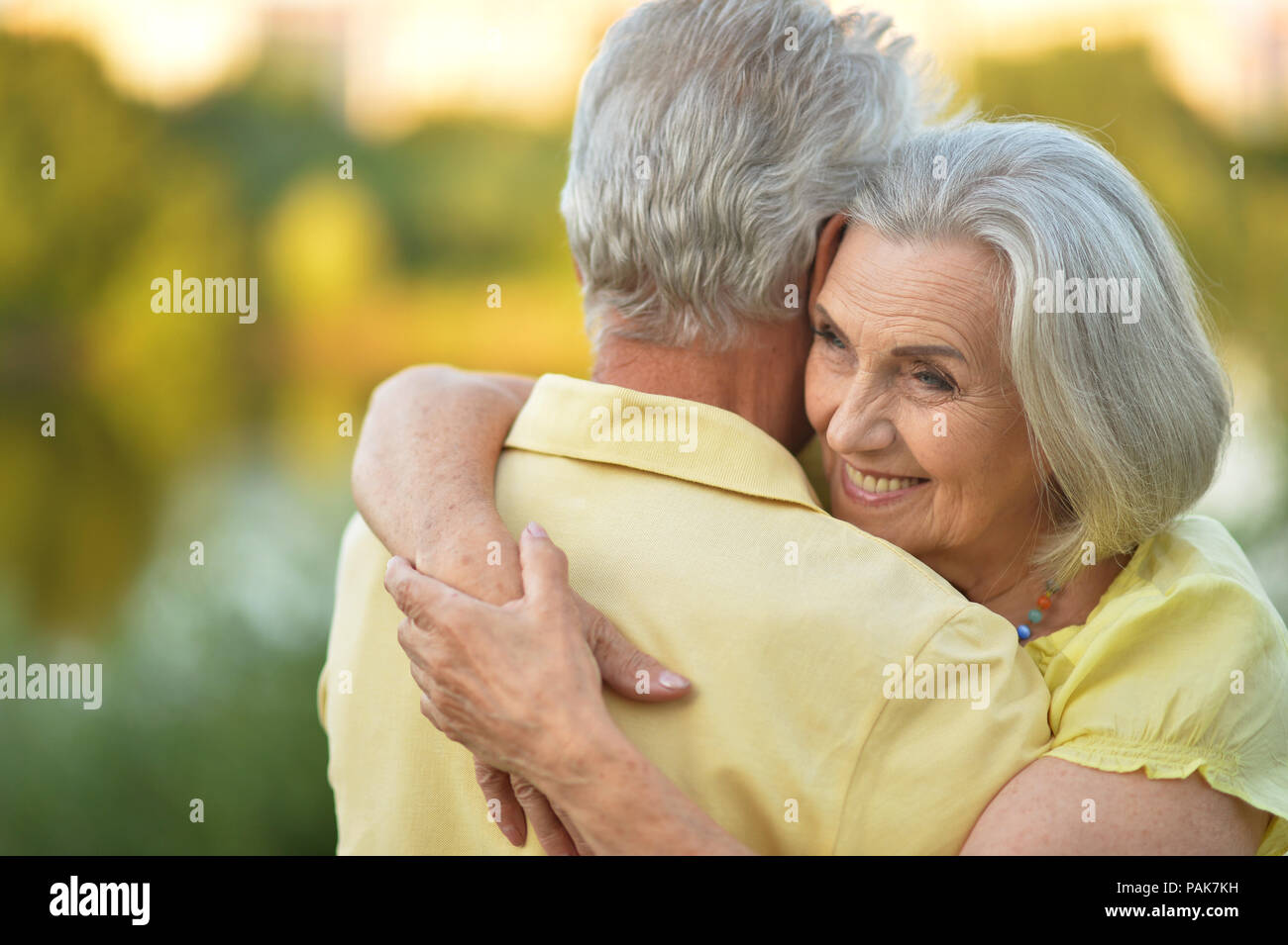 Affection age aged couple elderly hi-res stock photography and images - Alamy