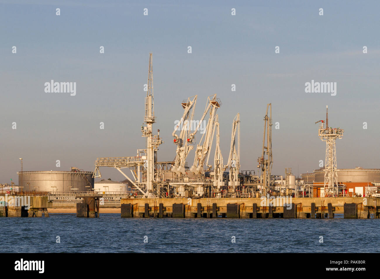 The BP Terminal, Hamble Lane Hamble Southampton Hampshire viewed from