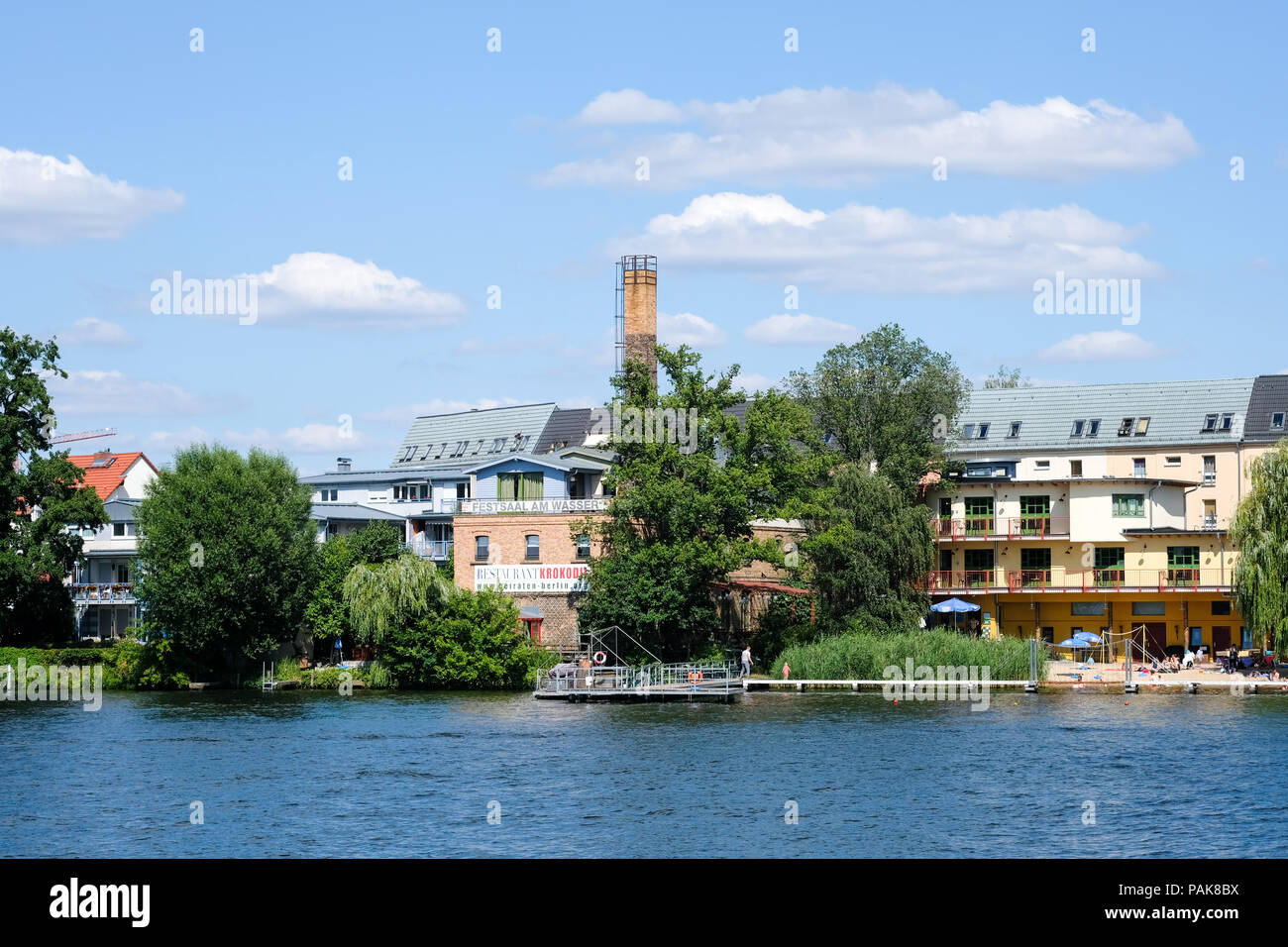 Berlin, Germany. 15th July, 2018. The Krokodil Restaurant in Koepenick. Credit: Jens Kalaene/dpa-Zentralbild/dpa/Alamy Live News Stock Photo