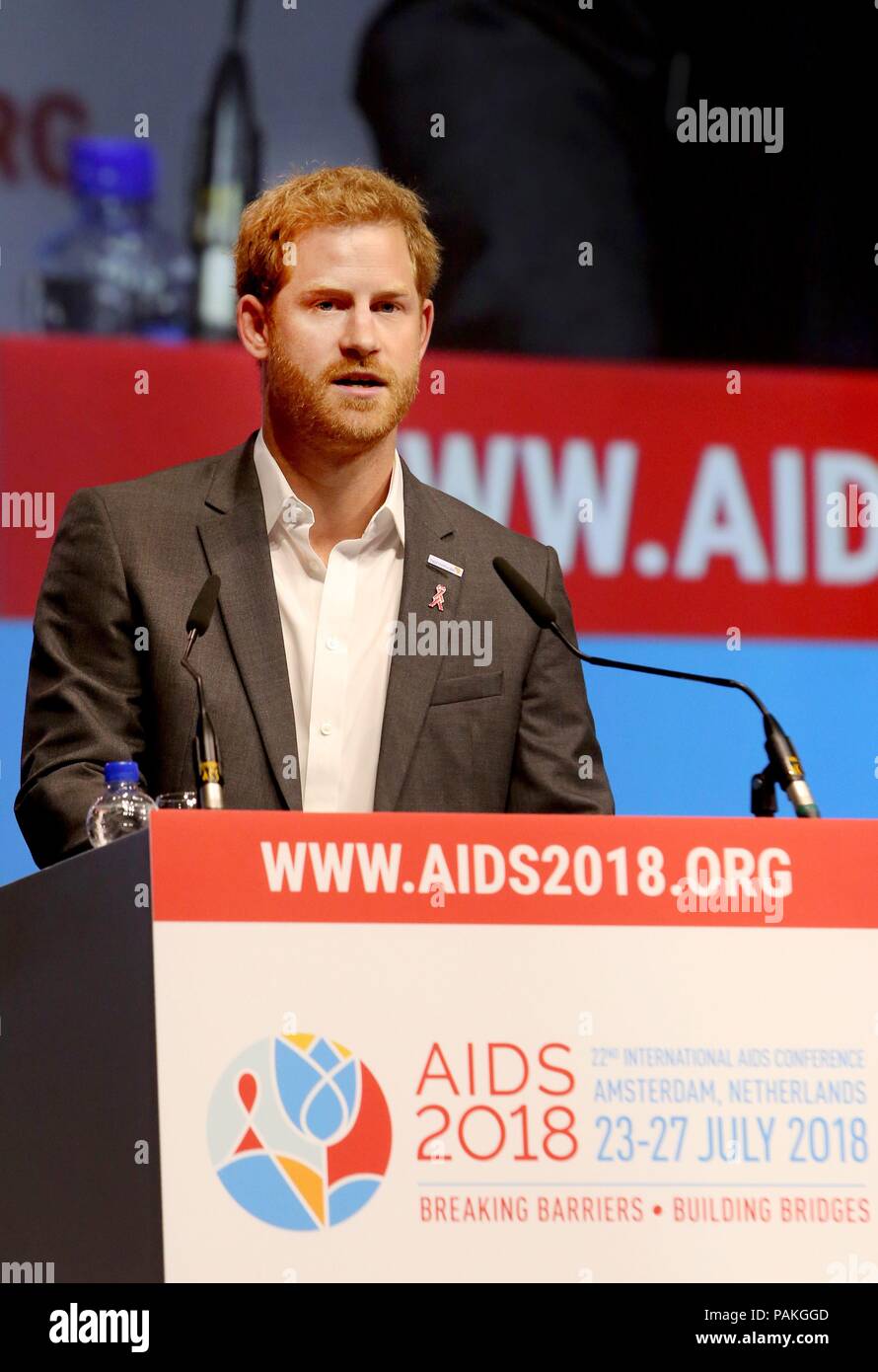 Amsterdam, Netherlands. 24th July, 2018. Prince Harry, Duke of Sussex(02)