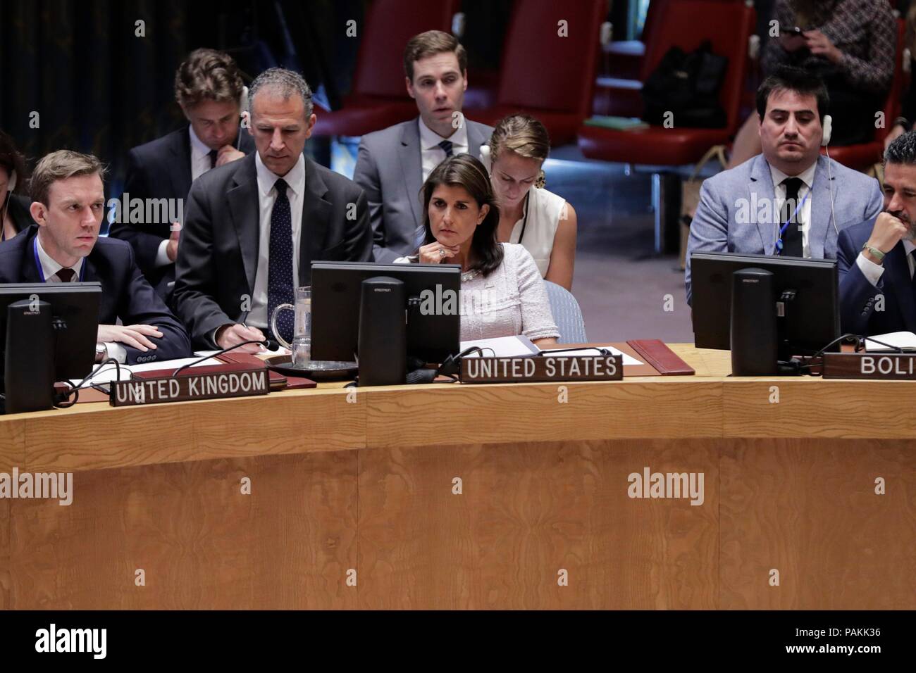 Un Palestinian Representative Nikki haley un palestine hi-res stock photography and images - Alamy