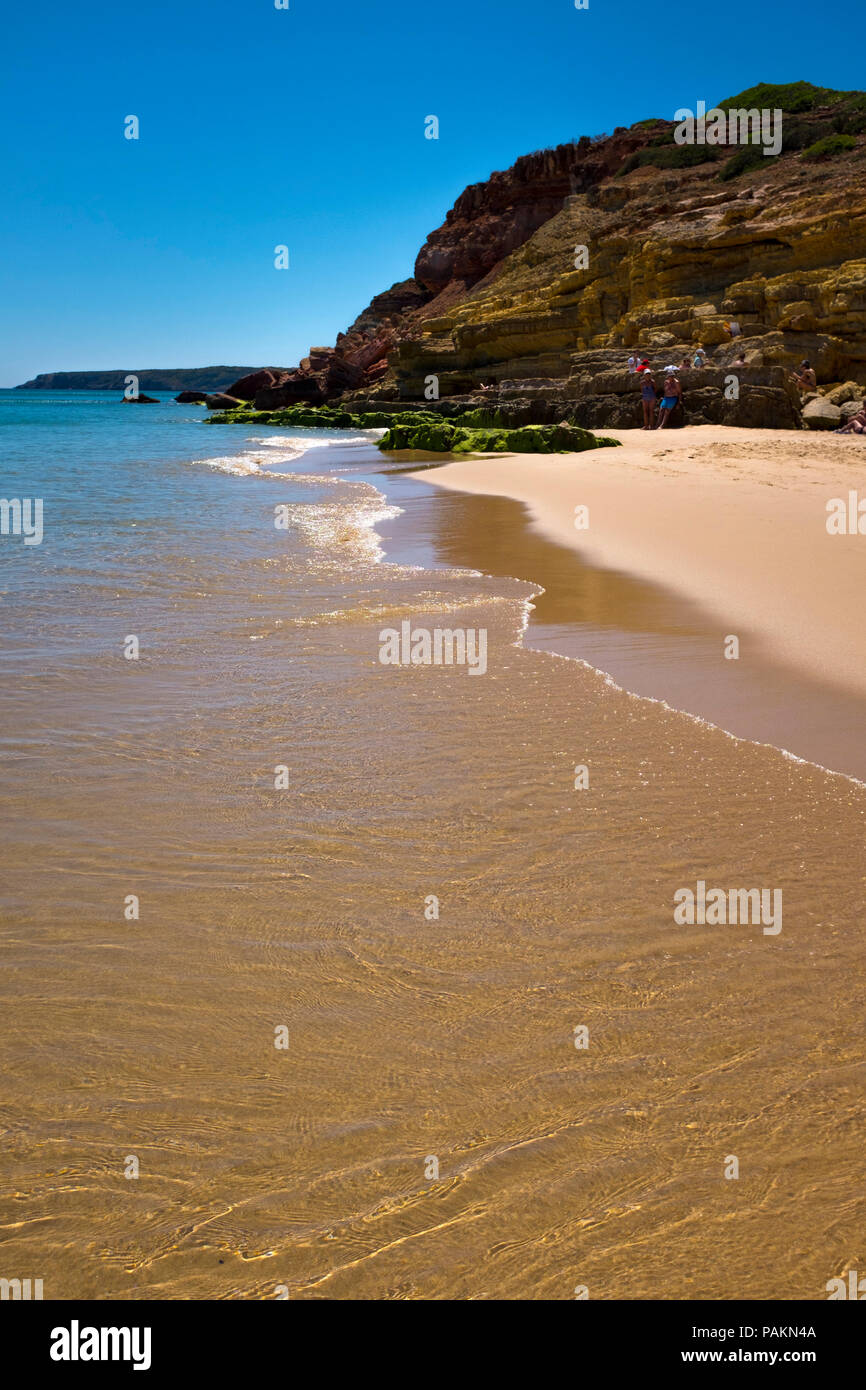 The fishing and holiday village of Salema, Algarve, Portugal Stock Photo Alamy