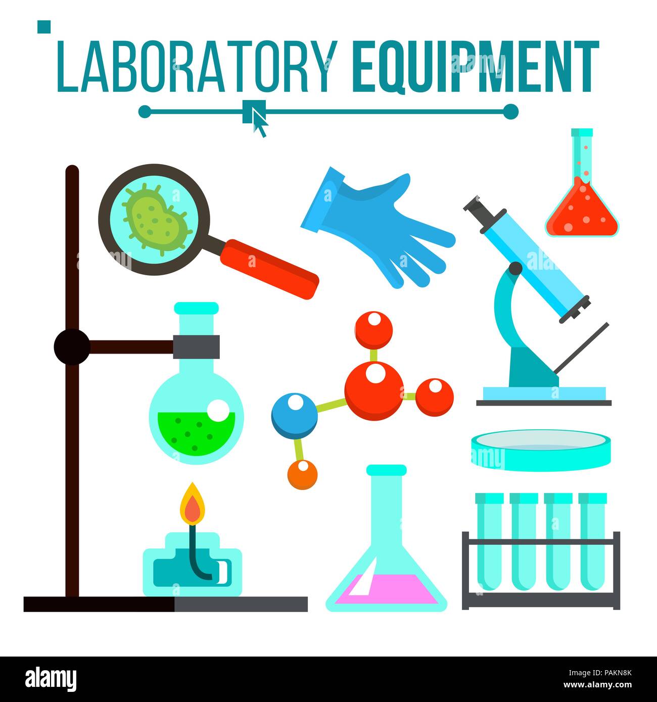 Science Cartoon Equipment