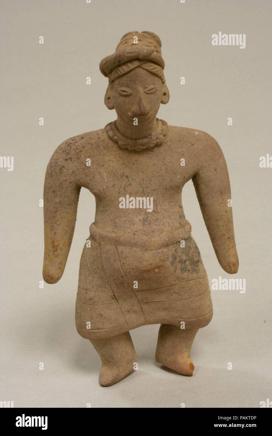 Female Figure. Culture: Colima. Dimensions: H. 4 15/16 in. (12.6 cm). Date: 2nd century B.C.-A.D. 3rd century. Museum: Metropolitan Museum of Art, New York, USA. Stock Photo